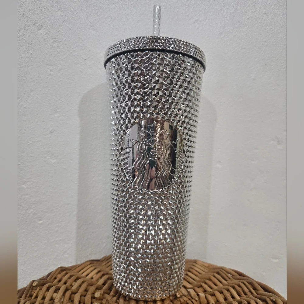 Starbucks Disney 100 Silver Studded Tumbler